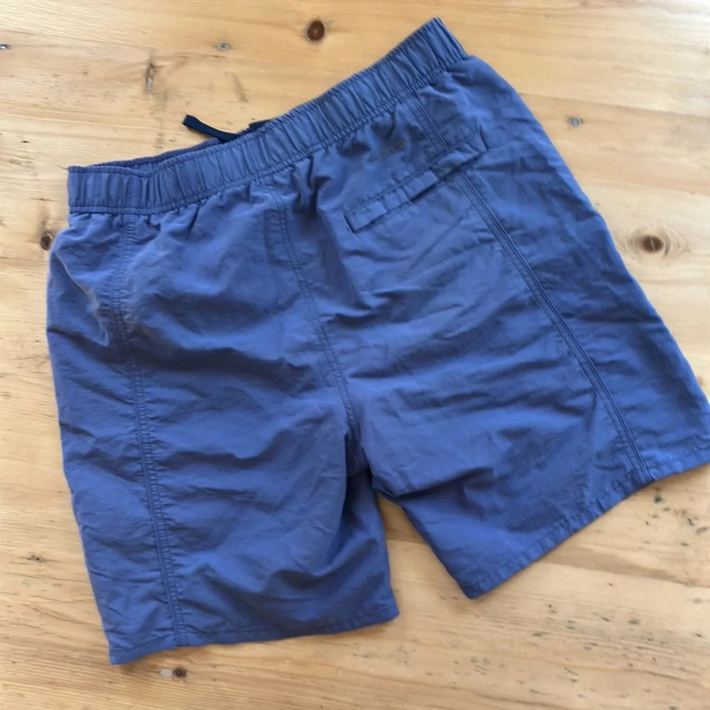 White Sierra M Men’s Swim Trunks Slate Blue Lined 4 Pockets Elastic Drawstring